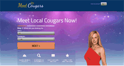 Desktop Screenshot of meetcougars.ca