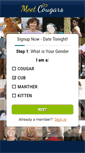 Mobile Screenshot of meetcougars.ca